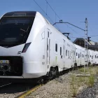 Un dels nous combois en proves de Rodalies Lleida al Pla de Vilanoveta. - E.FARNELL