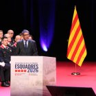 El director general de la policia catalana, Josep Lluís Trapero, explicant la importància de la barreja dels nous policies i els veterans