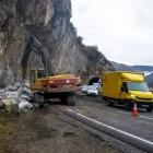 El 2022 a l’N-230 a Escales hi va haver una gran allau de roques. - SEGRE