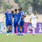 Els jugadors de l’Andratx celebren un dels seus tres gols per emportar-se el triomf. - INGRID SEGURA