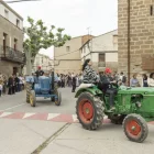 Imatge de la tractorada que va tenir lloc ahir al matí. - ANNA REQUENA