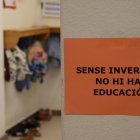 Cartell d'una escola bressol de Barcelona