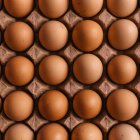 Una caja de huevos.