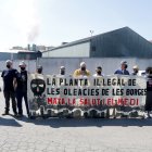 La protesta contra l'empresa de les Borges Blanques