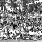 Inicis. Foto històrica feta a començaments dels 80 de la colla fundadora de l’Aplec, L’Ordre del Caragol, considerada la mare de totes. - PAU PASCUAL