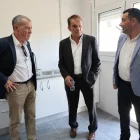 Boya, Balagué i Jiménez, en un dels habitatges rehabilitats. - J. GÓMEZ