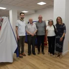 Alguns dels artistes participants en l’exposició.