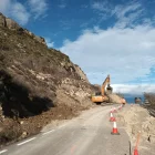 El despreniment de la calçada de l’LV-9124 al febrer. - DIPUTACIÓ