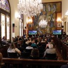 Acte de lliurament de la 36a edició dels premis Pica d'Estats al saló de plens de la Diputació de Lleida