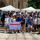 El projecte ‘Joves salvant vides’ va acabar ahir amb una gimcana a l’Eix Comercial de Lleida. - ICS / GSS