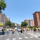 Un grup de docents de Lleida va tallar el passeig de Ronda durant 15 minuts. - CGT
