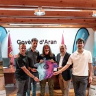 Autoritats i organitzadors, ahir durant la presentació de la mítica prova.