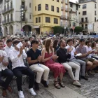 Els prop de 40 alumnes estaven asseguts a les primeres files. - C. SANS