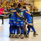 Les jugadores del Vila-sana celebren un gol davant del Palau. - ANIOL MORAL