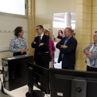 El responsable de Territori i FGC en una visita a l’Escola de Sobreestants d’Obres Públiques