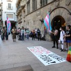 Imatge d’arxiu d’una concentració a Lleida contra l’LGBTI-fòbia.