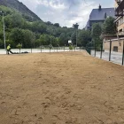 Imatge deth pati dera escòla dempús d’amiar endauant es òbres. - AJUNTAMENT DE VIELHA E MIJARAN