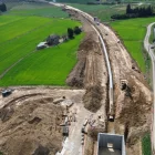 Les obres de modernització de gairebé 2.000 hectàrees de Pinyana la tardor de l’any passat. - CANAL DE PINYANA