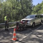 El accidente se ha producido a la altura del punto kilométrico 355, en el término municipal de Montanuy.