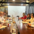 Representants de la Paeria i la UdL durant la reunió. - PAERIA