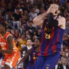 Tornike Shengelia es lamenta durant el partit. - EFE/QUIQUE GARCÍA