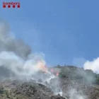 Imatge de l’incendi a Isil. - BOMBERS