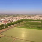 Vista aèria de Juneda, on tenien la plantació. - A.J.