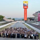 Imatge dels participants en l’acte institucional del Dia de l’Empresa, que va tenir lloc dijous passat a les instal·lacions del Circuit de Catalunya.
