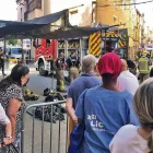 Va generar molta expectació en coincidir amb el mercat setmanal. - LAIA PEDRÓS