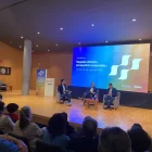 Dalmau i Ordeig durant la intervenció d’ahir en la presentació de l’estratègia de regadius. - SEGRE