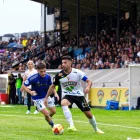Santigosa, durant el play-off davant del filial de l’Oviedo.