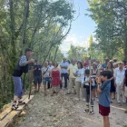 Els assistents van poder disfrutar d’una ruta guiada pels nous espais del parc. - AJUNTAMENT DE LA POBLA DE SEGUR