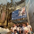 El grup d’alumnes i docents que treballen a Palau de Noguera. - ESCRBCC