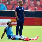 Lamine Yamal, durant l’entrenament d’ahir de la selecció. - EUROPA PRESS