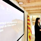 La consellera d’Investigació, Núria Montserrat, va presentar ahir el projecte a Sant Esteve de la Sarga. - ACN