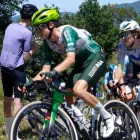 Jan Castellon, en primer terme, durant una cursa.