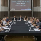 Reunió ahir a Raimat amb els alcaldes dels municipis de la línia de Lleida a Montsó. - PAERIA DE LLEIDA