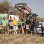Van anunciar ahir les mobilitzacions des del punt on es va originar l’incendi de Guimerà el dia 8. - LAIA PEDRÓS