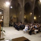 Multitudinari adeu a Josep Vallverdú, que s’acomiada amb versos de Carles Riba