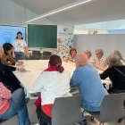Una de les sessions del projecte ‘AlimentAR-T’ al Museu Morera. - SALUT