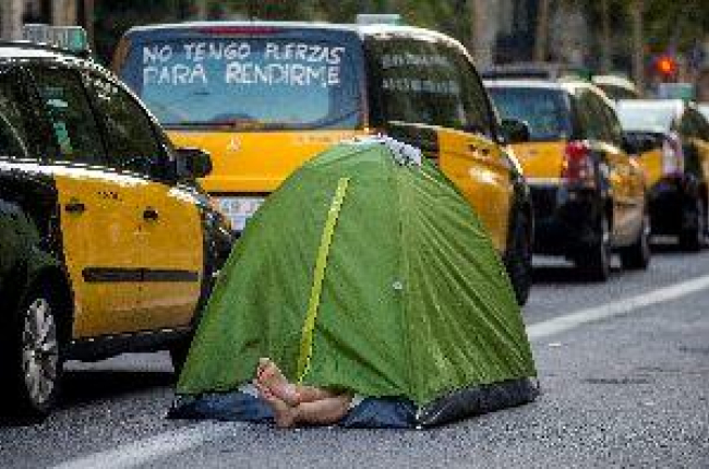 Los taxistas de Barcelona barajan dar una