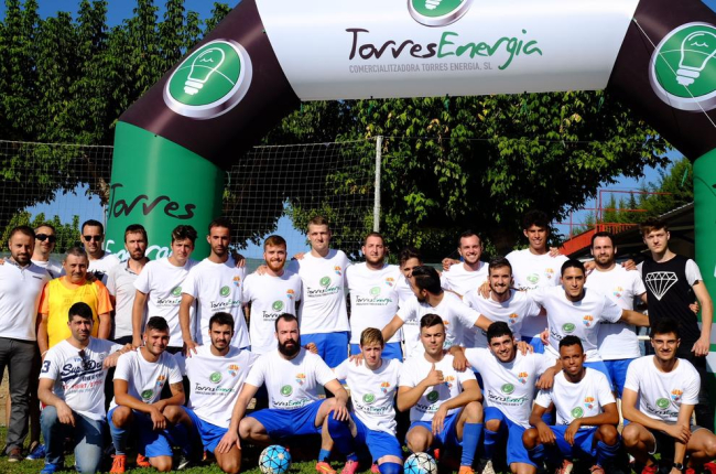 La plantilla al complet, el dia de la presentació.