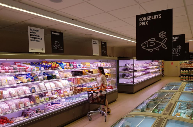 Imatge de les instal·lacions d’un dels supermercats.