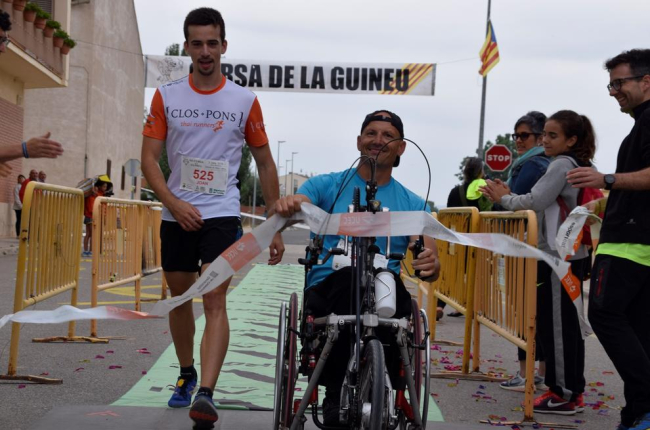 Jordi Torné completó el recorrido de cinco kilómetros en silla de ruedas con un crono de 18.22.