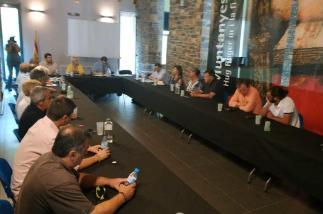 Un momento del pleno extraordinario del Consejo Comarcal del Pallars Sobirà.
