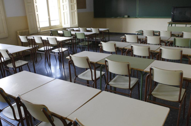 L'aula d'un institut.