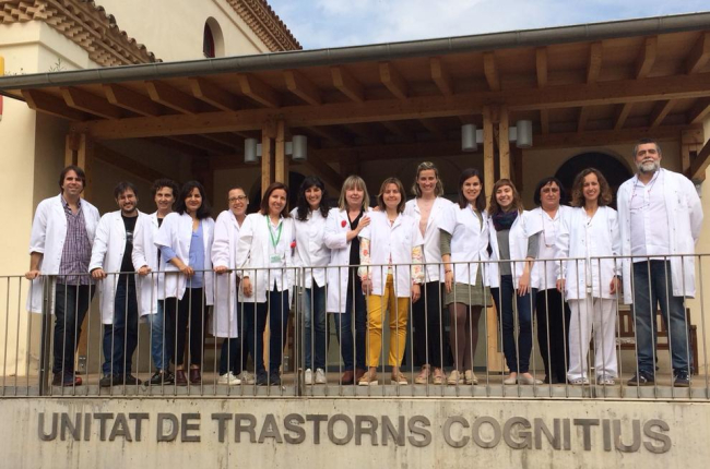 Fotografia de l’equip de la Unitat de Trastorns Cognitius de l’hospital Santa Maria de Lleida.