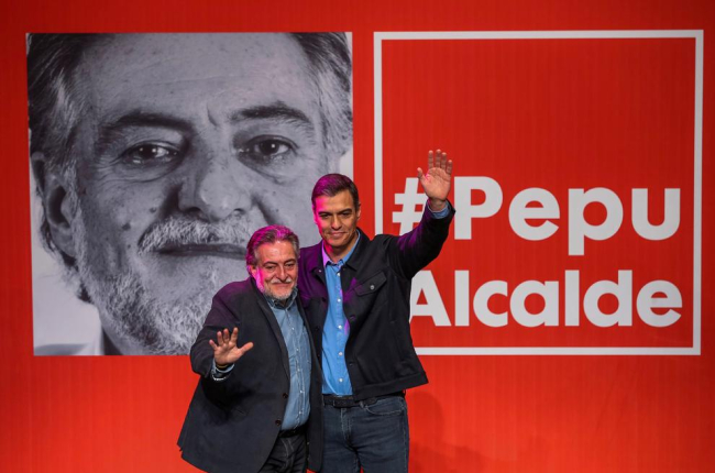 Sánchez i Hernández, ahir a la presentació de les primàries.