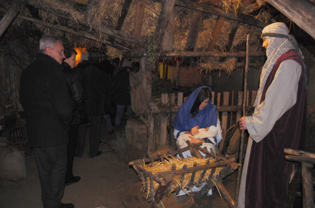 Una de les representacions del pessebre vivent de Linyola.