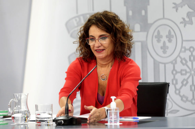 La portavoz del gobierno español, María Jesús Montero.